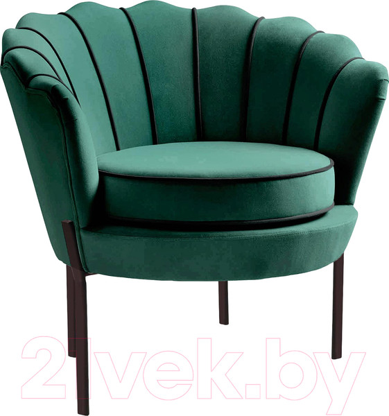 Изображение товара Кресло мягкое Halmar Angelo (темно-зеленый/черный)