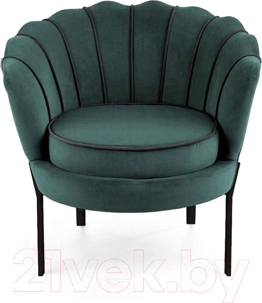 Изображение товара Кресло мягкое Halmar Angelo (темно-зеленый/черный)