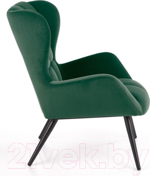 Изображение товара Кресло мягкое Halmar Tyrion (темно-зеленый/черный)