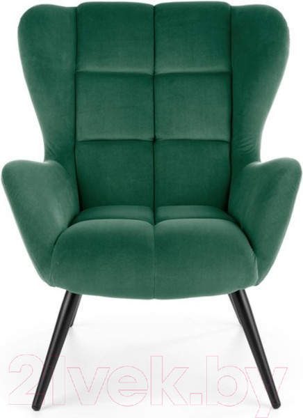 Изображение товара Кресло мягкое Halmar Tyrion (темно-зеленый/черный)