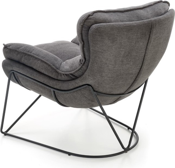 Изображение товара Кресло мягкое Halmar Volker (темно-серый/черный)