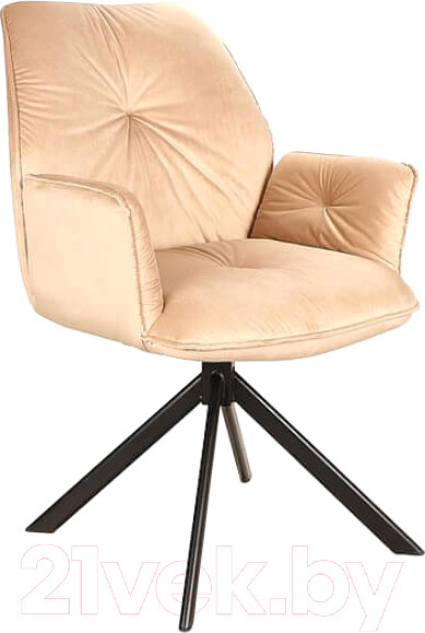 Изображение товара Стул Signal Boogie II Velvet (Bluvel 28 бежевый/черный матовый)