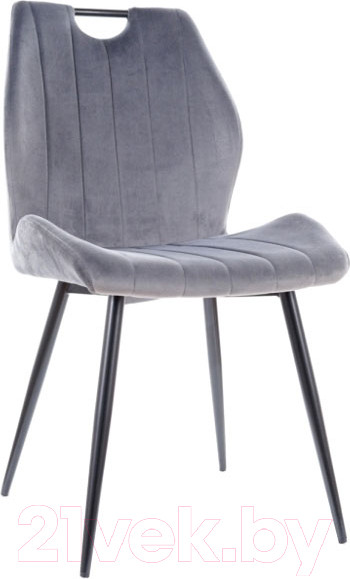 Изображение товара Стул Signal Arco Velvet (Bluvel 14, серый/черный)