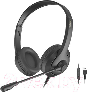 Изображение товара Наушники-гарнитура A4Tech Fstyler FH100U (черный)