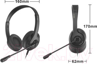 Изображение товара Наушники-гарнитура A4Tech Fstyler FH100U (черный)