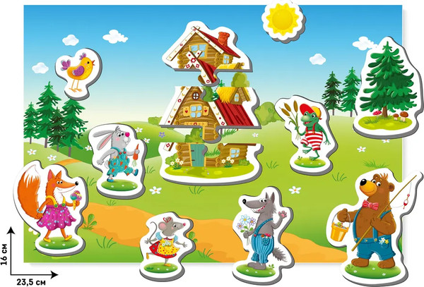 Изображение товара Кукольный театр El'Basco Toys Магнитный. Теремок / ET05-001