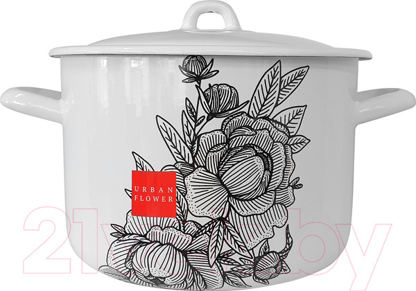 Изображение товара Кастрюля Лысьвенские эмали Urban flower 16141/4Э