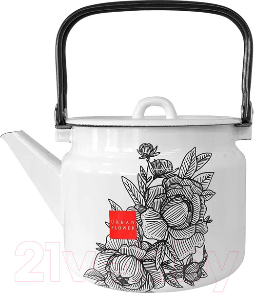 Изображение товара Чайник Лысьвенские эмали Urban flower 2710/4