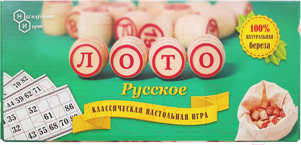 Изображение товара Лото Нескучные игры Русское / 8056 (зеленый)