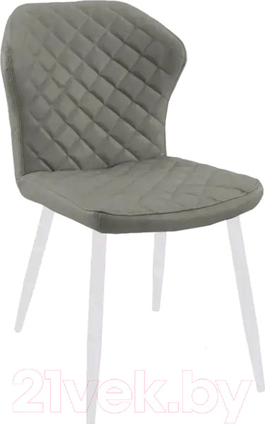Изображение товара Стул DikLine 239М (кожзам серый/ножки белые)