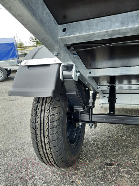 Изображение товара Прицеп для автомобиля Кремень Стандарт плюс 2.0x1.3 (50см борт, тент 30см, оцинкованный)