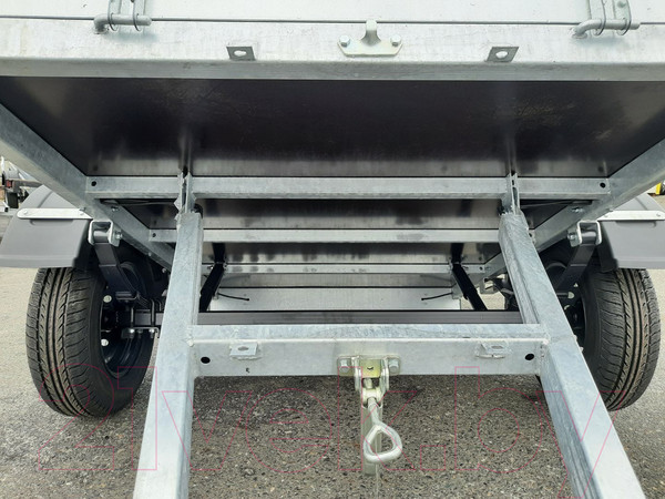 Изображение товара Прицеп для автомобиля Кремень Стандарт плюс 2.0x1.3 (50см борт, тент 30см, оцинкованный)