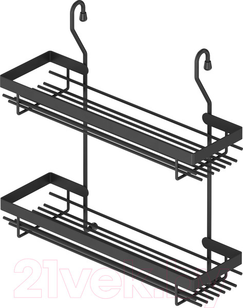 Изображение товара Полка для специй на рейлинг Starax S-4005-A (антрацит)