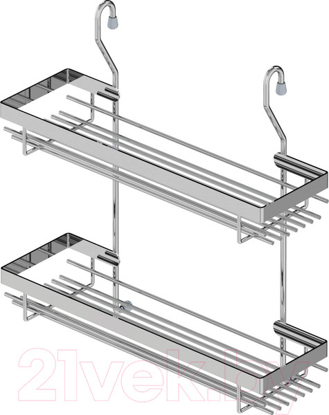Изображение товара Полка для специй на рейлинг Starax S-4005-C (хром)
