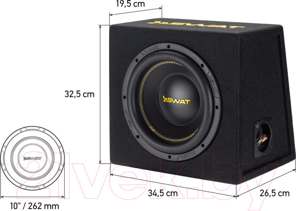Изображение товара Корпусной пассивный сабвуфер Swat MAS-10SB