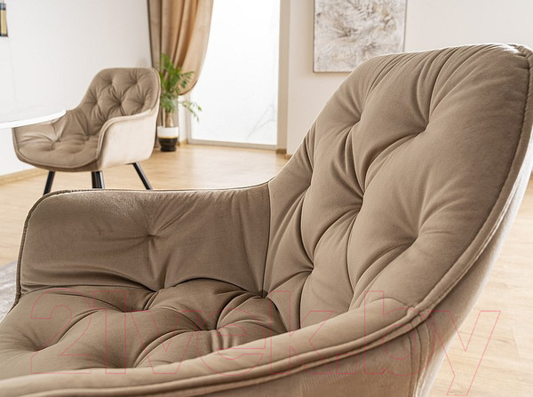 Изображение товара Стул Signal Cherry Velvet (Bluvel 28 бежевый/черный)