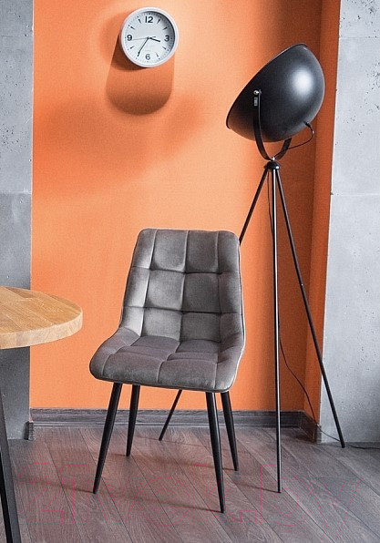 Изображение товара Стул Signal Chic Matt (Velvet 85, серый/черный)