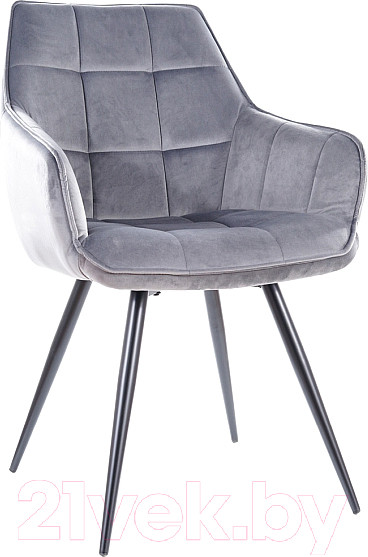 Изображение товара Стул Signal Lilia Velvet (Bluvel 14 серый/черный)