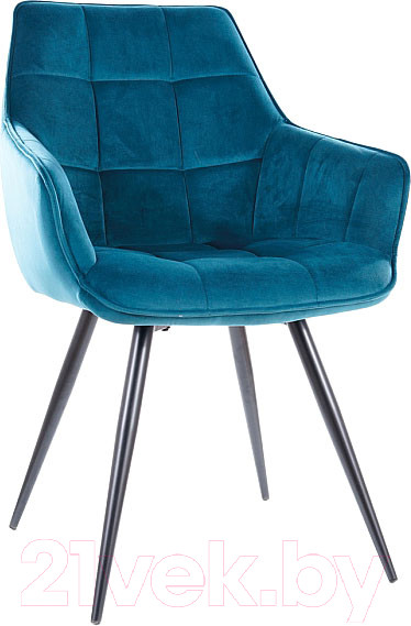 Изображение товара Стул Signal Lilia Velvet (Bluvel 85, бирюзовый/черный)