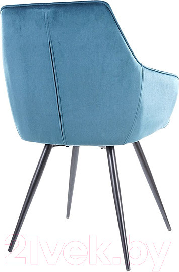 Изображение товара Стул Signal Lilia Velvet (Bluvel 85, бирюзовый/черный)
