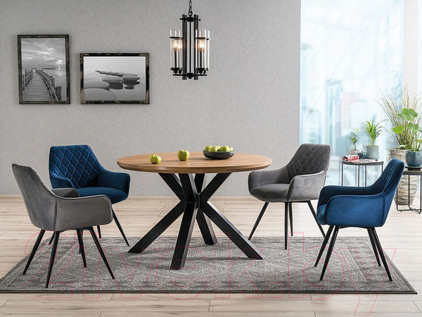 Изображение товара Стул Signal Linea Velvet (Bluvel 14 серый/черный матовый)