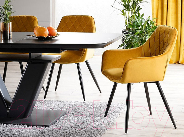 Изображение товара Стул Signal Linea Velvet (Bluvel 68 карри/черный)