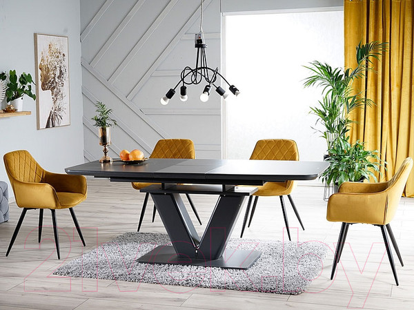 Изображение товара Стул Signal Linea Velvet (Bluvel 68 карри/черный)