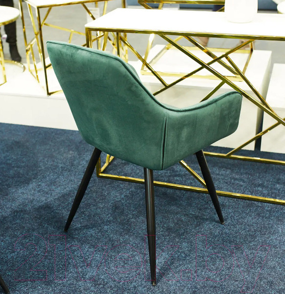 Изображение товара Стул Signal Linea Velvet (Bluvel 78 зеленый/черный матовый)