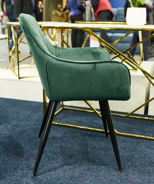 Изображение товара Стул Signal Linea Velvet (Bluvel 78 зеленый/черный матовый)