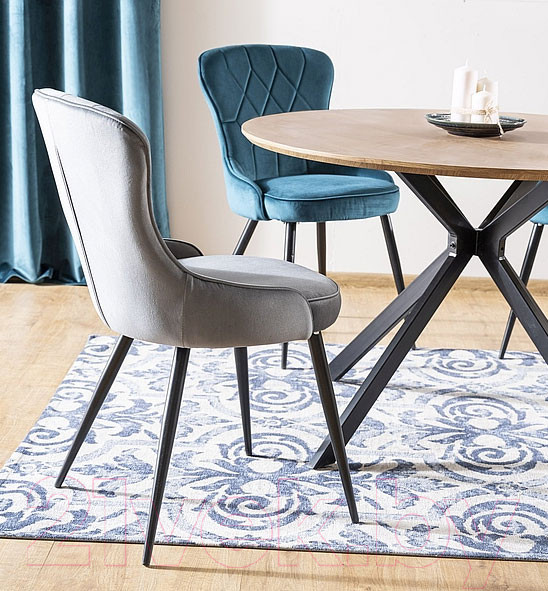 Изображение товара Стул Signal Lotus Velvet (Bluvel 14 серый/черный)