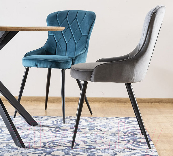 Изображение товара Стул Signal Lotus Velvet (Bluvel 14 серый/черный)