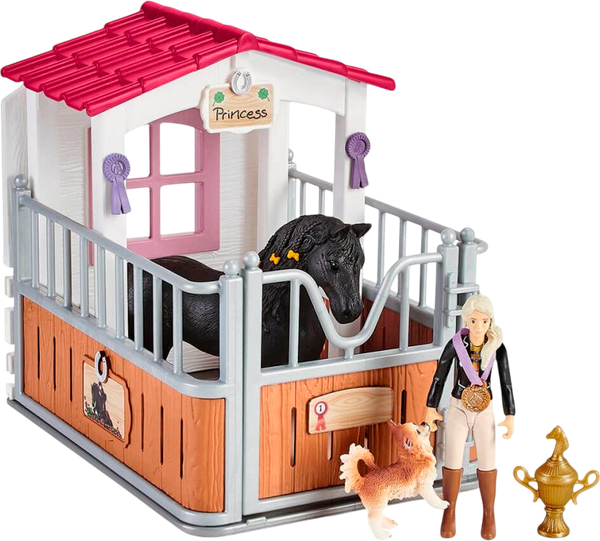 Изображение товара Игровой набор Schleich Загон для лошадей с Тори и Принцессой / 42437