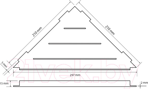 Изображение товара Полка для ванной Bemeta Cytro 101302431