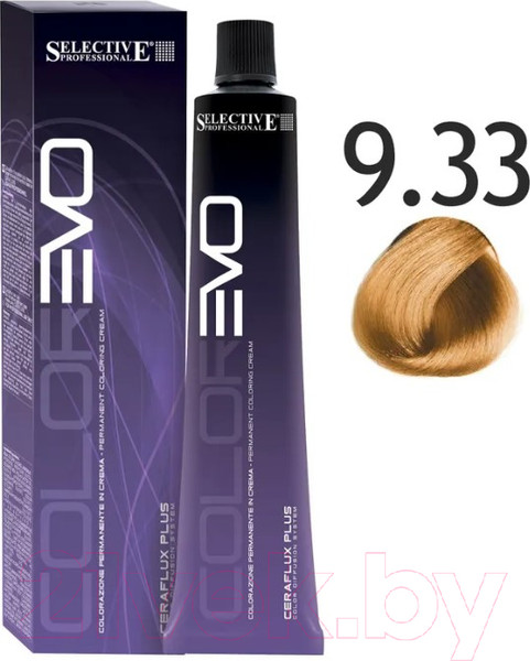Изображение товара Крем-краска для волос Selective Professional Colorevo 9.33 / 84933  (100мл, очень светлый блонд золотистый интенсив)