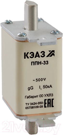 Изображение товара Предохранитель плавкий КЭАЗ 111280