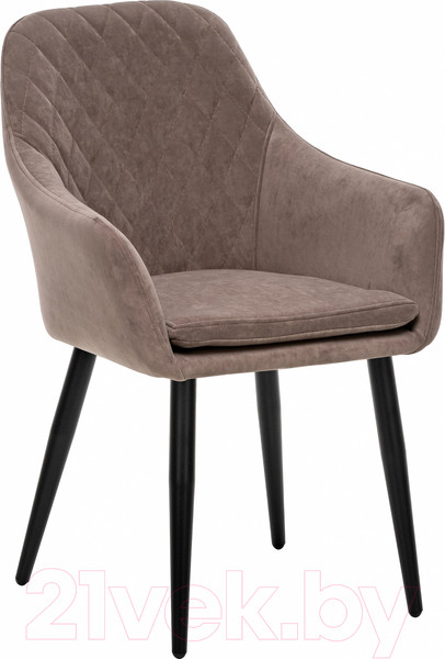 Изображение товара Стул Импэкс Leset Слим с подлокотниками (черный/велюр латте)