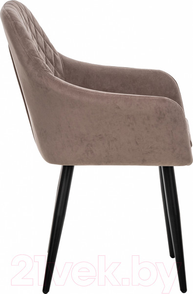 Изображение товара Стул Импэкс Leset Слим с подлокотниками (черный/велюр латте)