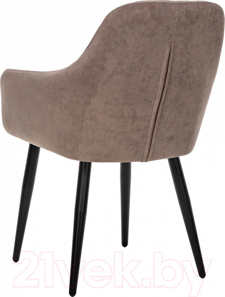 Изображение товара Стул Импэкс Leset Слим с подлокотниками (черный/велюр латте)