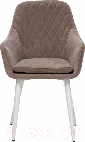 Изображение товара Стул Импэкс Leset Слим с подлокотниками (белый/велюр латте)