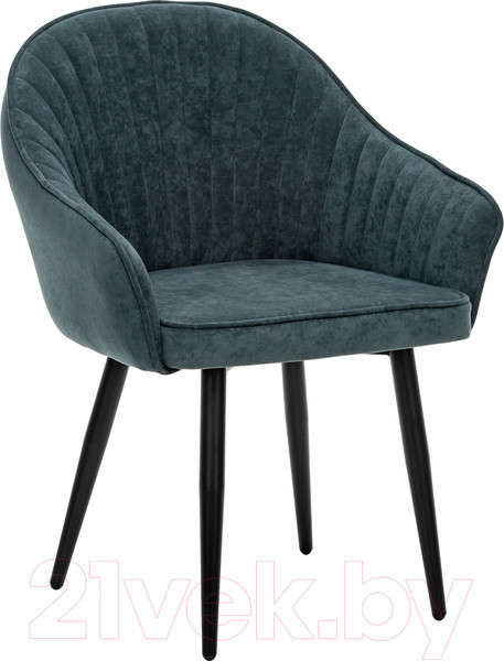 Изображение товара Стул Импэкс Leset Вайд с подлокотниками (черный/велюр темно-зеленый)