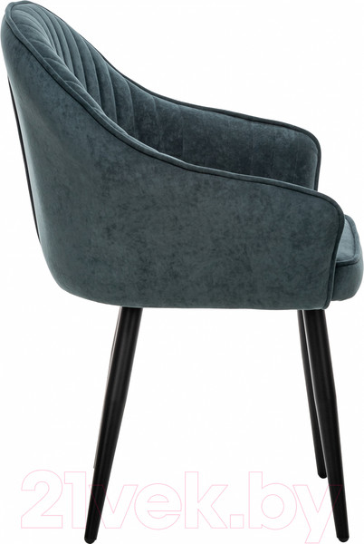 Изображение товара Стул Импэкс Leset Вайд с подлокотниками (черный/велюр темно-зеленый)