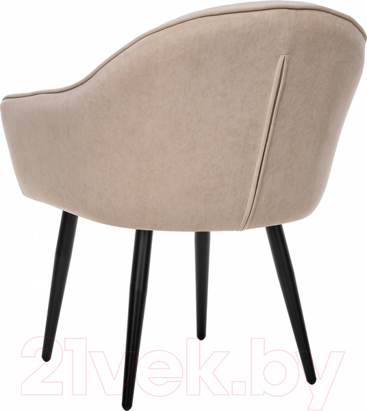 Изображение товара Стул Импэкс Leset Вайд с подлокотниками (черный/велюр бежевый)