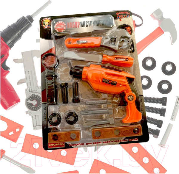 Изображение товара Набор инструментов игрушечный Bondibon Папины дети / ВВ5633