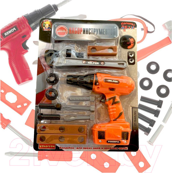 Изображение товара Набор инструментов игрушечный Bondibon Папины дети / ВВ5631