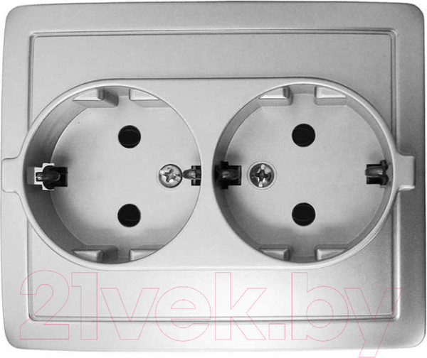 Изображение товара Розетка Simon S15 / 1590456-033 (алюминий)