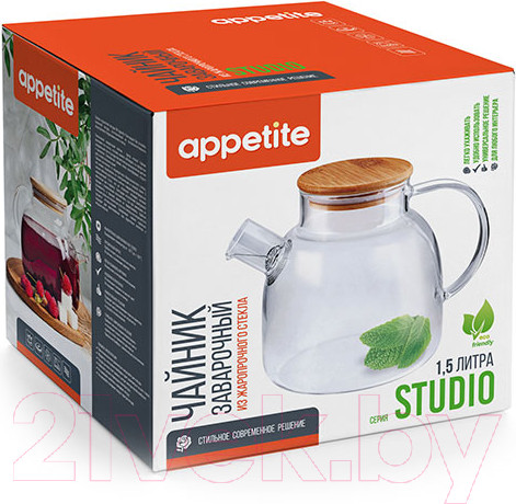 Изображение товара Заварочный чайник Appetite Studio BMT-1500