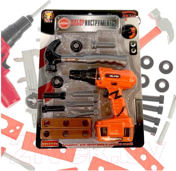 Изображение товара Набор инструментов игрушечный Bondibon Папины дети / ВВ5630