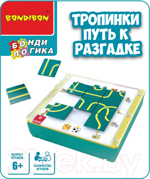 Изображение товара Развивающая игра Bondibon Тропинки Путь к разгадке / ВВ5758