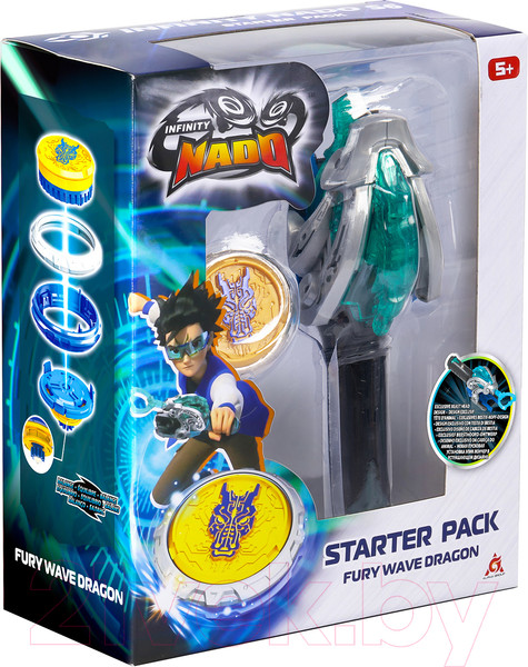 Изображение товара Игрушка детская Infinity Nado Волчок Эпик Лончер Стартер Fury Dragon / 40593