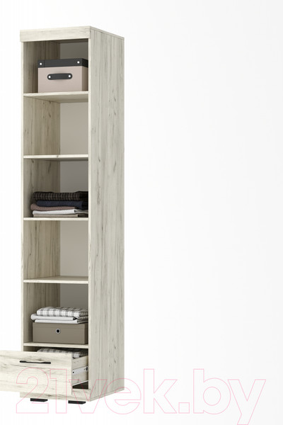 Изображение товара Шкаф-пенал Памир Соната ШС-450 (крафт белый/антрацит)